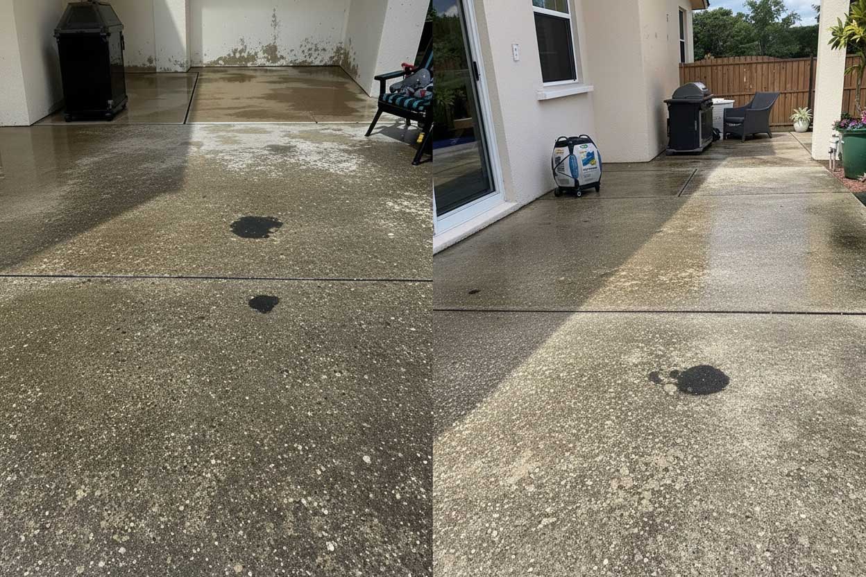 Before Pressure Washing in Tampa