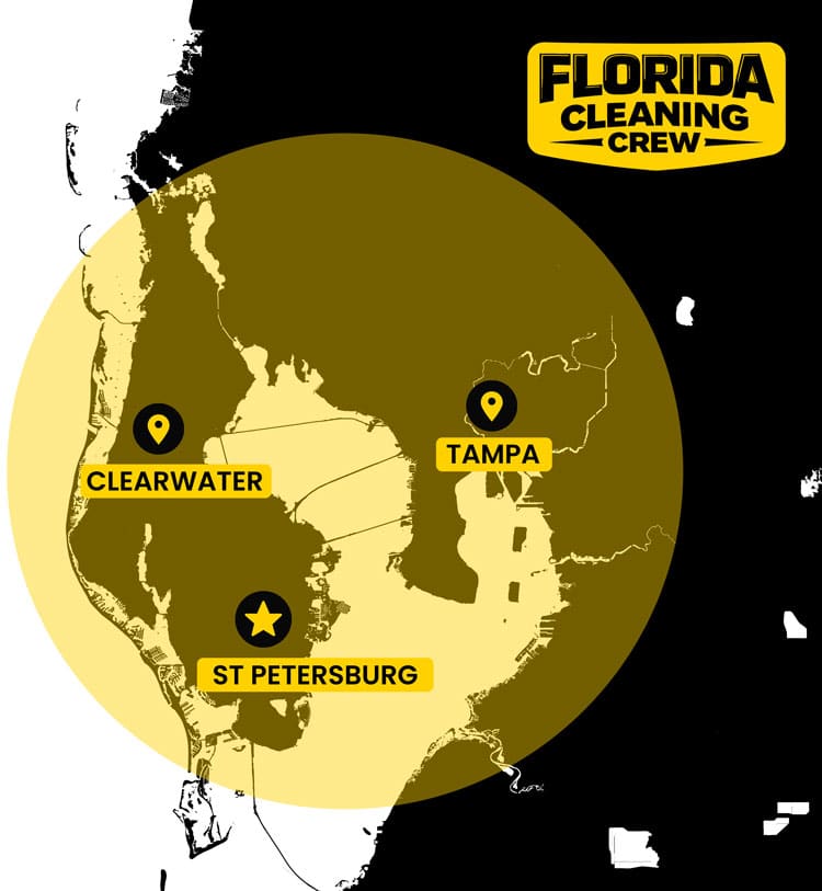 Cleaning Services Tampa Bay map