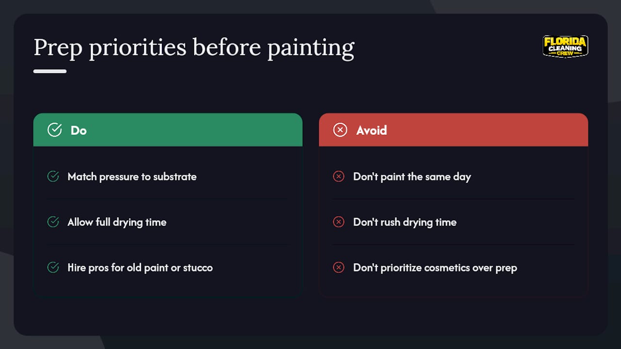 An Honest Take on Pressure Washing Before Painting — overview diagram